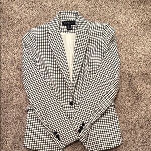 Rachel Zoe Monochrome Grid Blazer